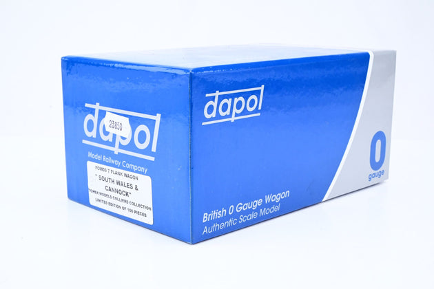 Dapol O Gauge POW09 'South Wales & Cannock' 7-Plank Open Wagon - Limited Edition, Weathered, Boxed