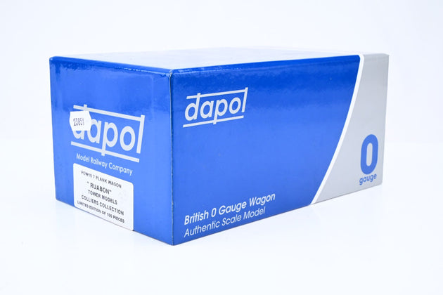 Dapol O Gauge POW10 'Ruabon Coal & Coke Ltd.' 7-Plank Open Wagon - Limited Edition, Weathered, Boxed