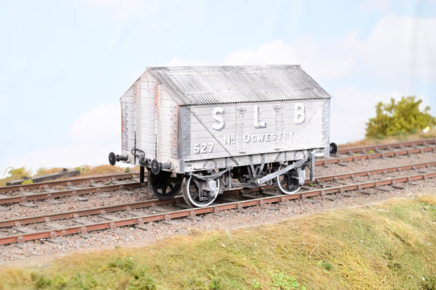 Dapol O Gauge 7F-017-003 'SLB, Oswestry' Lime Wagon No.527 - Boxed