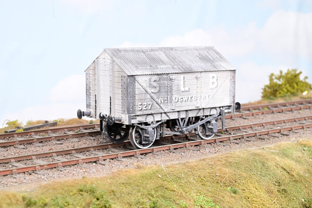 Dapol O Gauge 7F-017-003 'SLB, Oswestry' Lime Wagon No.527 - Boxed