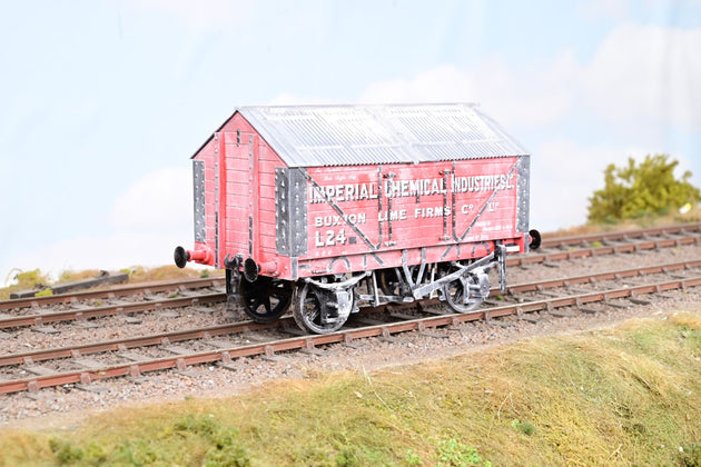 Dapol O Gauge 7F-017-005 'ICI' Lime Wagon No.L24 - Weathered, Boxed