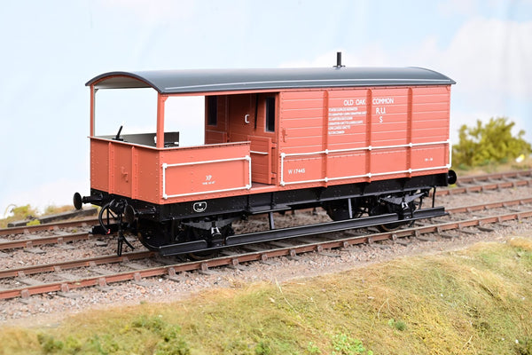 Dapol O Gauge 7F-300-008 BR Bauxite ex-GWR Toad Brake Van 'Old Oak Common' No.W17445 - Boxed