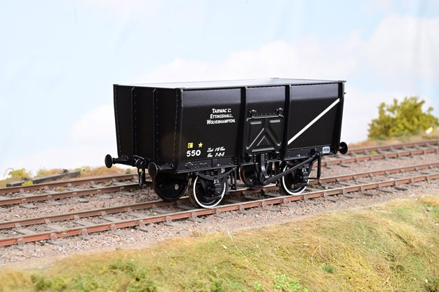 Dpol O Gauge 7F-041-006 'Tarmac' Black 14T Slope Sided Mineral Wagon No.550 - Boxed