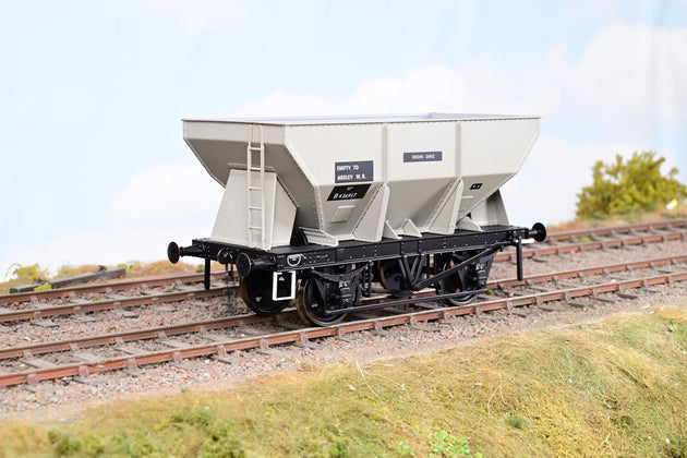 Dapol O Gauge 7F-033-003 BR Grey 24T Steel Iron Ore Hopper Wagon 'Empty to Ardley' No.B436917 - Boxed