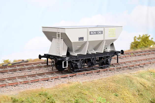 Dapol O Gauge 7F-033-008 'United Steel' BR Grey 24T Steel Iron Ore Hopper Wagon No.B436275 - Boxed