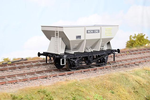 Dapol O Gauge 7F-033-008 'United Steel' BR Grey 24T Steel Iron Ore Hopper Wagon No.B436275 - Boxed