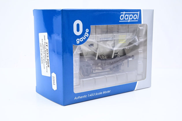 Dapol O Gauge 7F-033-008 'United Steel' BR Grey 24T Steel Iron Ore Hopper Wagon No.B436275 - Boxed