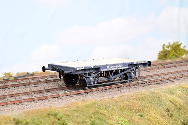 Dapol O Gauge 7F-037-101 GWR Black Non-Vacuum Conflat Wagon No.36508 - Boxed