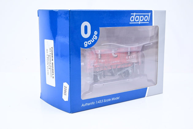 Dapol O Gauge 'ICI' Red 5-Plank Open Wagon No.1257 - Weathered, Boxed