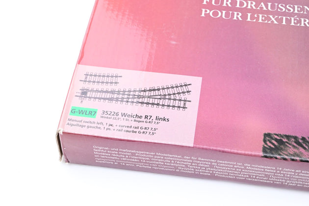 Piko G Gauge G-WLR7 Radius 7 Left Hand Point - Boxed