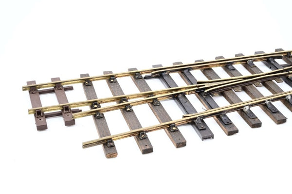 Scratch Built Gauge 1 45mm Large Radius Right Hand Curved Point