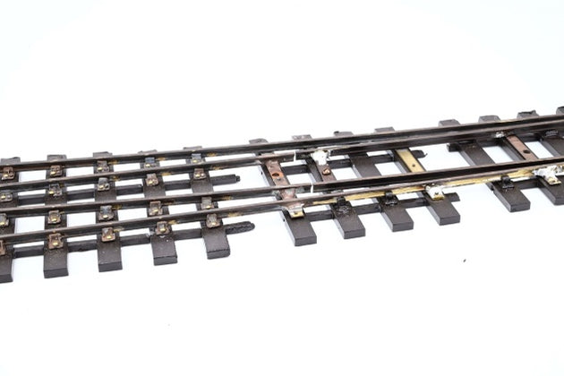 Scratch Built Gauge 1 45mm Large Radius Right Hand Curved Point
