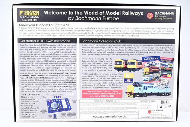 Graham Farish N Gauge 370-052 'Western Rambler' Train Set w/ Class 64xx No.6408 + 3 Wagons - Boxed