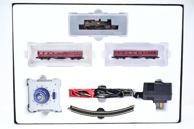Graham Farish N Gauge 370-075 Suburban Train Set w/ Class 61xx No.5136 + 2 Coaches - Boxed