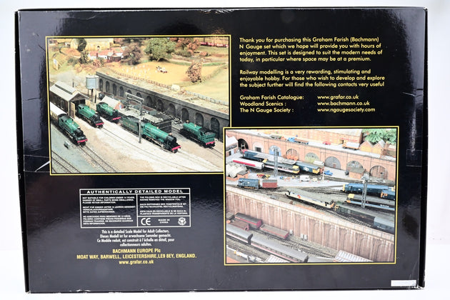 Graham Farish N Gauge 370-075 Suburban Train Set w/ Class 61xx No.5136 + 2 Coaches - Boxed