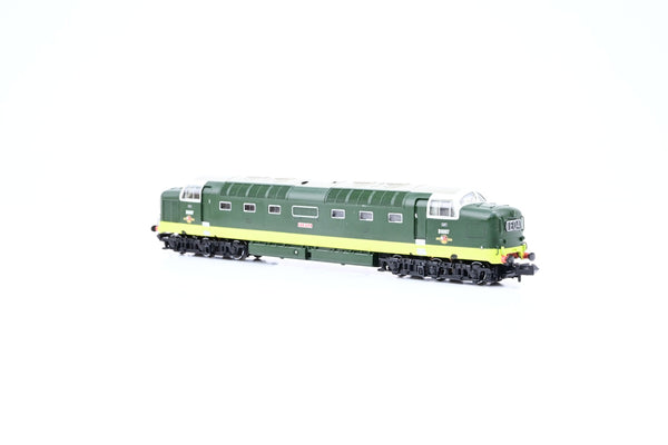 Graham Farish N Gauge 371-285 BR Two Tone Green Class 55 Deltic No.D9007 'Pinza' - Boxed