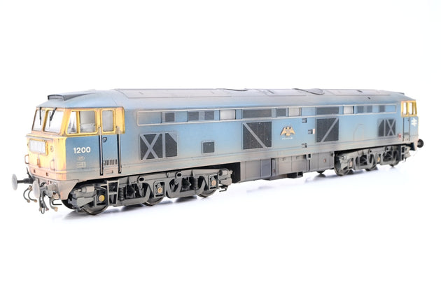 Heljan OO Gauge 5312 BR Blue Class 53 No.D1200 'Falcon' - Weathered, Aftermarket Box