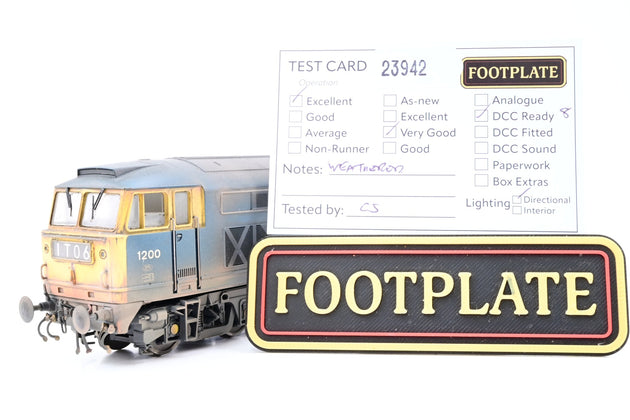 Heljan OO Gauge 5312 BR Blue Class 53 No.D1200 'Falcon' - Weathered, Aftermarket Box