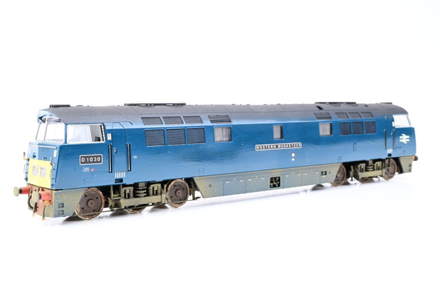 Heljan OO Gauge BR Blue Class 52 Western No.D1030 'Western Musketeer' - Repaint, Weathered, Aftermarket Box
