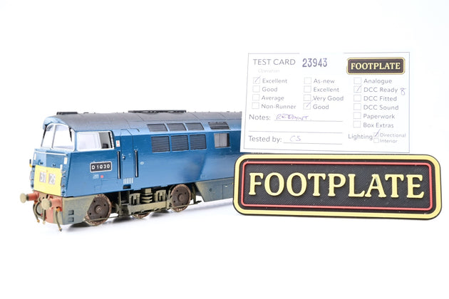 Heljan OO Gauge BR Blue Class 52 Western No.D1030 'Western Musketeer' - Repaint, Weathered, Aftermarket Box