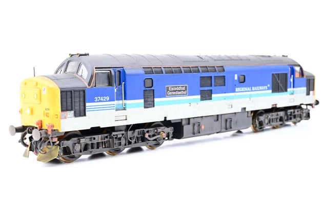 Lima OO Gauge L204887 Regional Railways Class 37 No.37429 'Eisteddfod Genedlaethol' - Weathered, Aftermarket Box