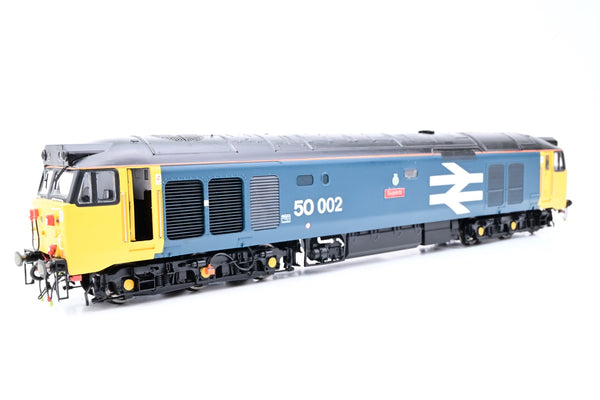 Hornby OO Gauge BR Blue Large Logo Class 50 No.50002 'Superb' - Weathered, Aftermarket Box