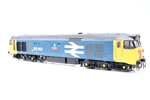 Hornby OO Gauge BR Blue Large Logo Class 50 No.50002 'Superb' - Weathered, Aftermarket Box