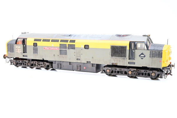 Lima OO Gauge BR Departmental 'Dutch' Grey & Yellow Class 37 No.37207 'William Cookworthy' - Renumbered, Weathered, Aftermarket Box