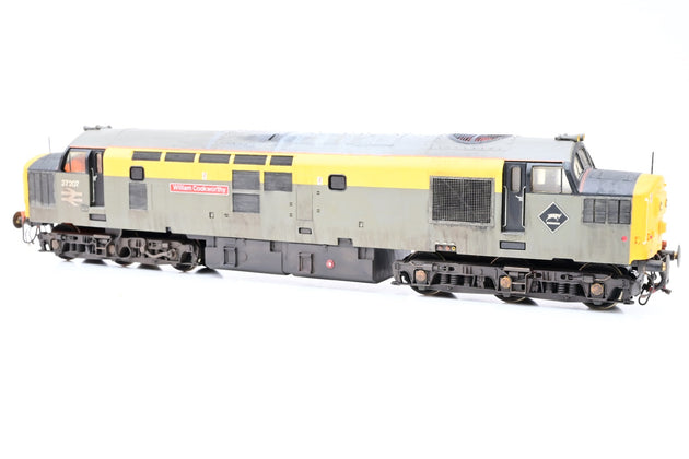 Lima OO Gauge BR Departmental 'Dutch' Grey & Yellow Class 37 No.37207 'William Cookworthy' - Renumbered, Weathered, Aftermarket Box