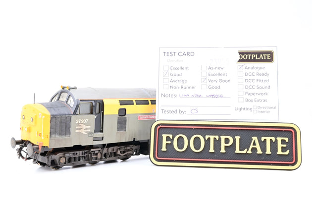 Lima OO Gauge BR Departmental 'Dutch' Grey & Yellow Class 37 No.37207 'William Cookworthy' - Renumbered, Weathered, Aftermarket Box