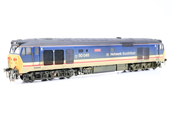 Hornby OO Gauge R2350 Network SouthEast Class 50 No.50045 'Achilles' - Weathered, Aftermarket Box