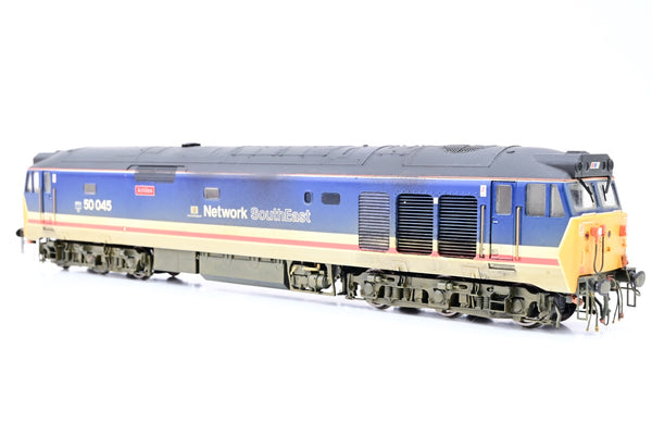 Hornby OO Gauge R2350 Network SouthEast Class 50 No.50045 'Achilles' - Weathered, Aftermarket Box