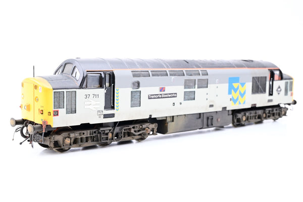 Lima OO Gauge Class 37/7 No.37711 'Tremorfa Steelworks' - Weathered, Aftermarket Box