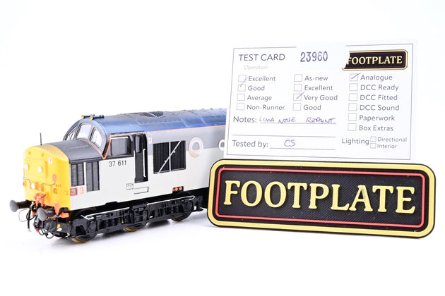 Lima OO Gauge Railfreight Grey Class 37 No.37611 - Repaint, Aftermarket Box