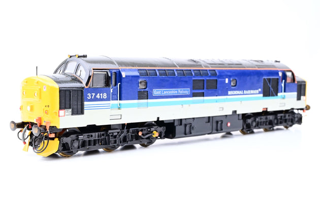 Lima OO Gauge L204625 Regional Railways Class 37 No.37418 'East Lancashire Railway' - Gloss Finish, Aftermarket Box