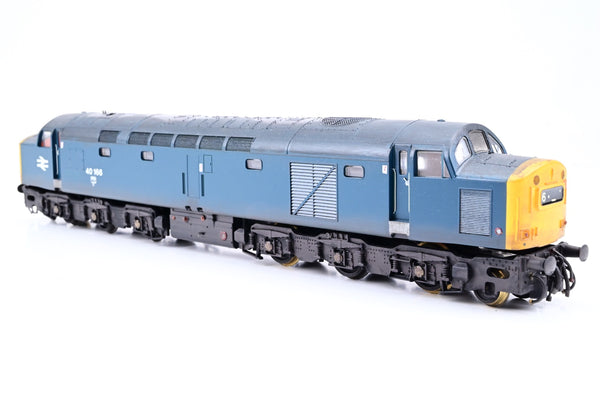 Lima OO Gauge BR Blue Class 40 No.40166 - Renumbered, Weathered, Aftermarket Box