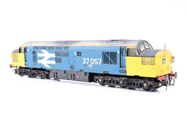 Lima OO Gauge BR Blue Large Logo Class 37 No.37057 - Renumbered, Weathered, Aftermarket Box