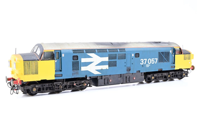 Lima OO Gauge BR Blue Large Logo Class 37 No.37057 - Renumbered, Weathered, Aftermarket Box