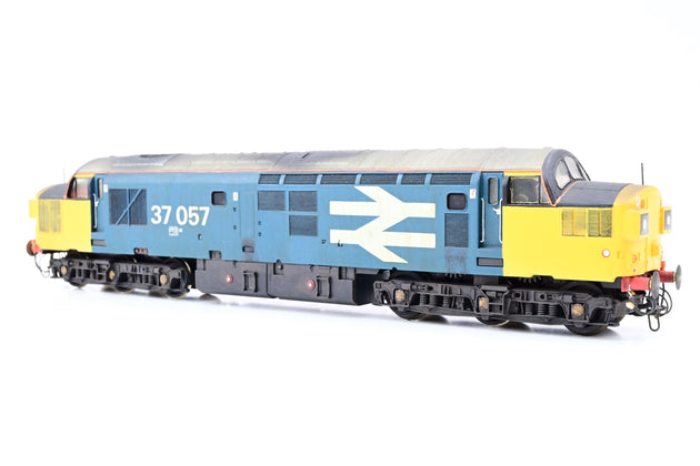 Lima OO Gauge BR Blue Large Logo Class 37 No.37057 - Renumbered, Weathered, Aftermarket Box