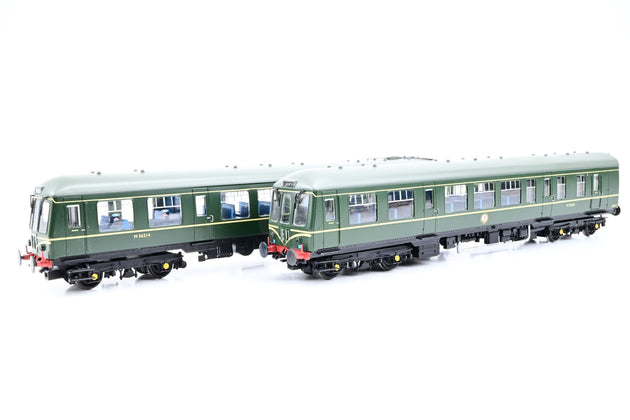 Bachmann OO Gauge 32-900 BR Green w/ Speed Whiskers Class 108 2-Car DMU No.M50628 & M56214 - Aftermarket Box