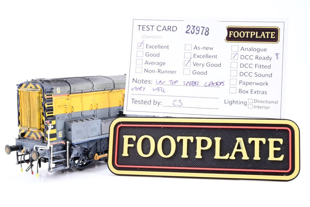 Hornby OO Gauge BR Departmental 'Dutch' Grey & Yellow Class 09 No.09101 - Repaint, Renumbered, Aftermarket Box