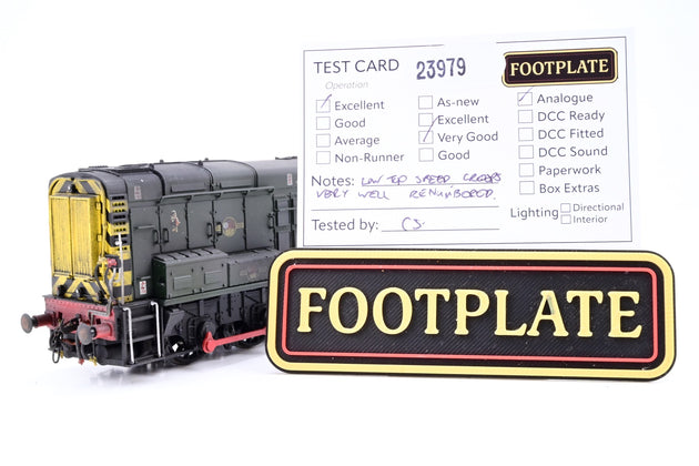 Bachmann OO Gauge BR Green Late Crest Class 08 Diesel Shunter No.08958 - Renumbered, Weathered, Aftermarket Box