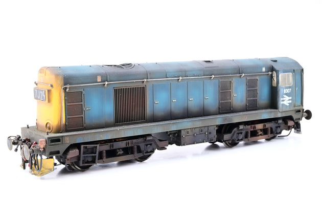 Bachmann OO Gauge 32-032 BR Blue w/ Indicator Box Panel Class 20 No.8307 - Renumbered, Weathered, Aftermarket Box