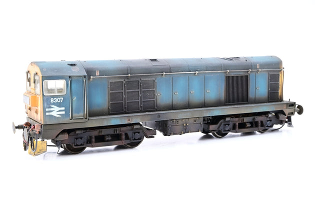 Bachmann OO Gauge 32-032 BR Blue w/ Indicator Box Panel Class 20 No.8307 - Renumbered, Weathered, Aftermarket Box