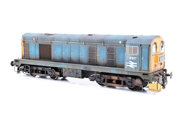 Bachmann OO Gauge 32-032 BR Blue w/ Indicator Box Panel Class 20 No.8307 - Renumbered, Weathered, Aftermarket Box