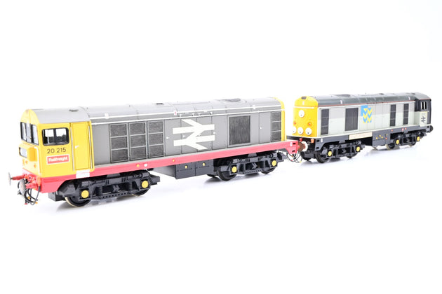 Lima OO Gauge Paired Configuration of Class 20 Diesels No.20215 & 20021 - Unboxed