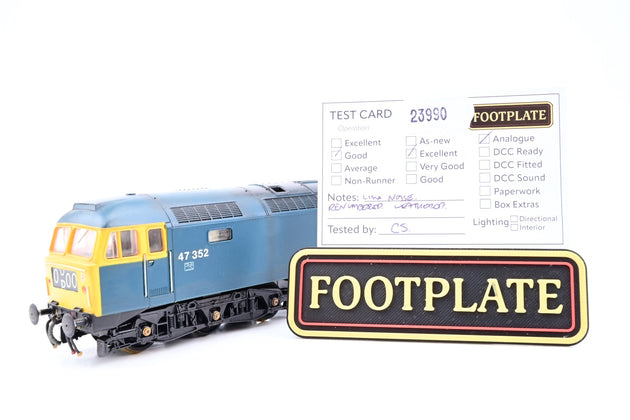 Lima OO Gauge BR Blue Class 47 No.47352 - Weathered, Aftermarket Box