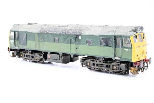 Bachmann OO Gauge BR Two-Tone Green Class 25 No.5264 - Renumbered, Weathered, Aftermarket Box
