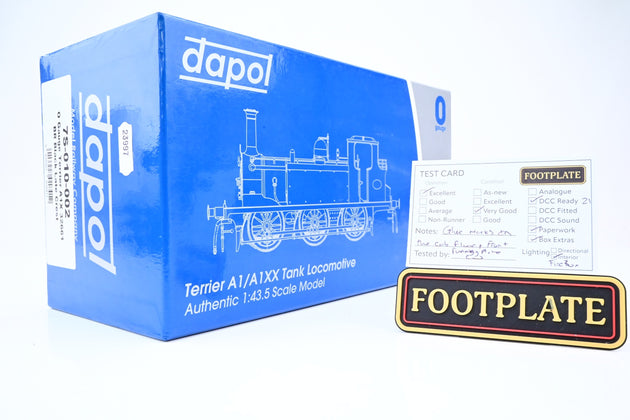 Dapol O Gauge 7S-010-002 BR Black Late Crest Class A1X Terrier No.32661 - Boxed