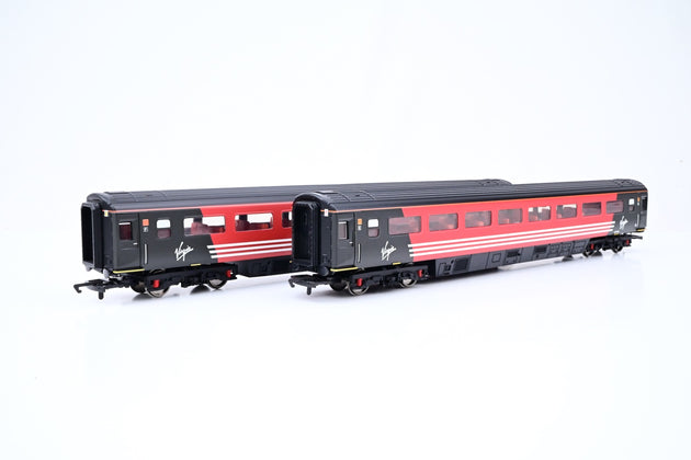 Hornby OO Gauge R2045 Virgin Black & Red Class 43 HST 4-Car Train Pack - Poly Tray Only
